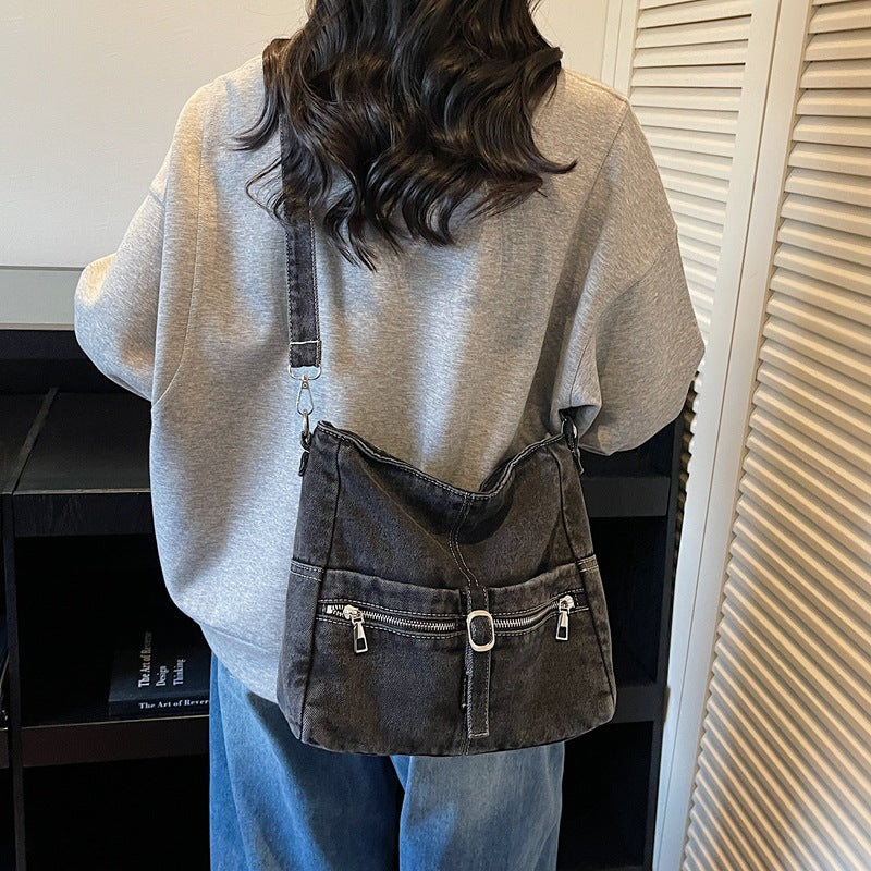 Creative Women's Fashion Denim Commuter Portable Tote Bags