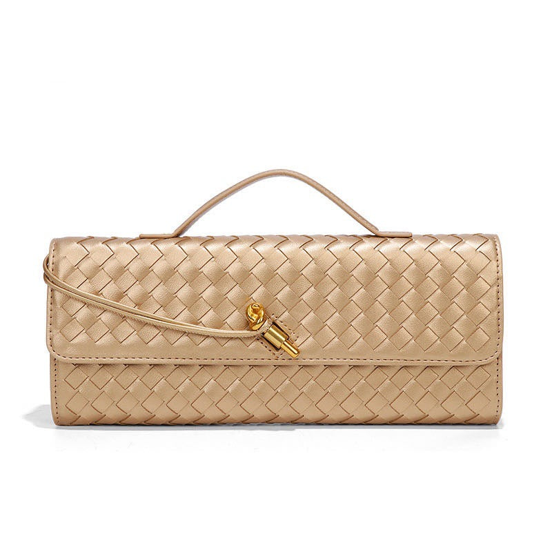 Woven Baguette Niche Advanced Horizontal Hand Holding Women's Shoulder Bag
