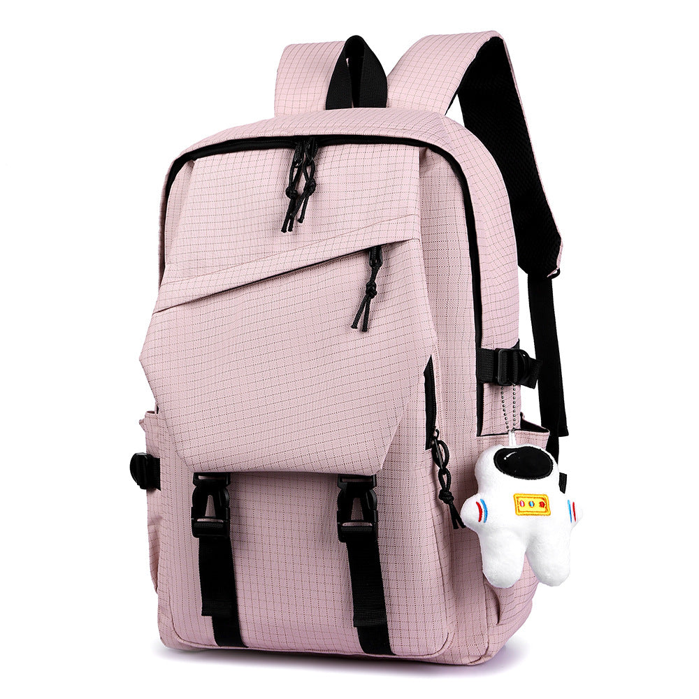 Trendy Simple Couple College Fashion Large Leisure Backpack
