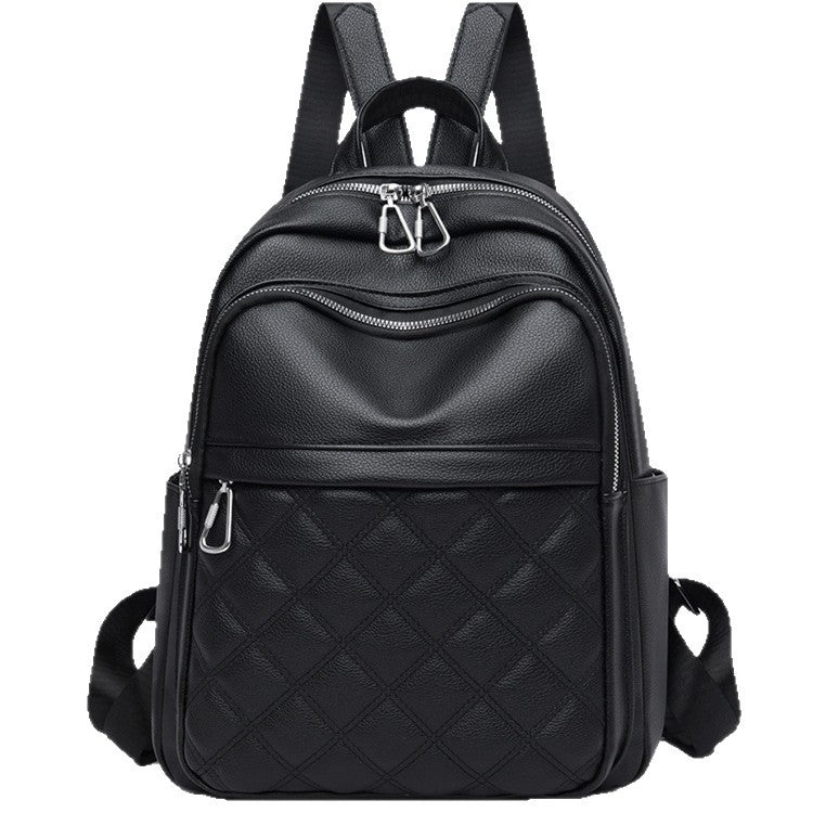 Women's Korean Style Fashionable Rhombus Outing Backpacks