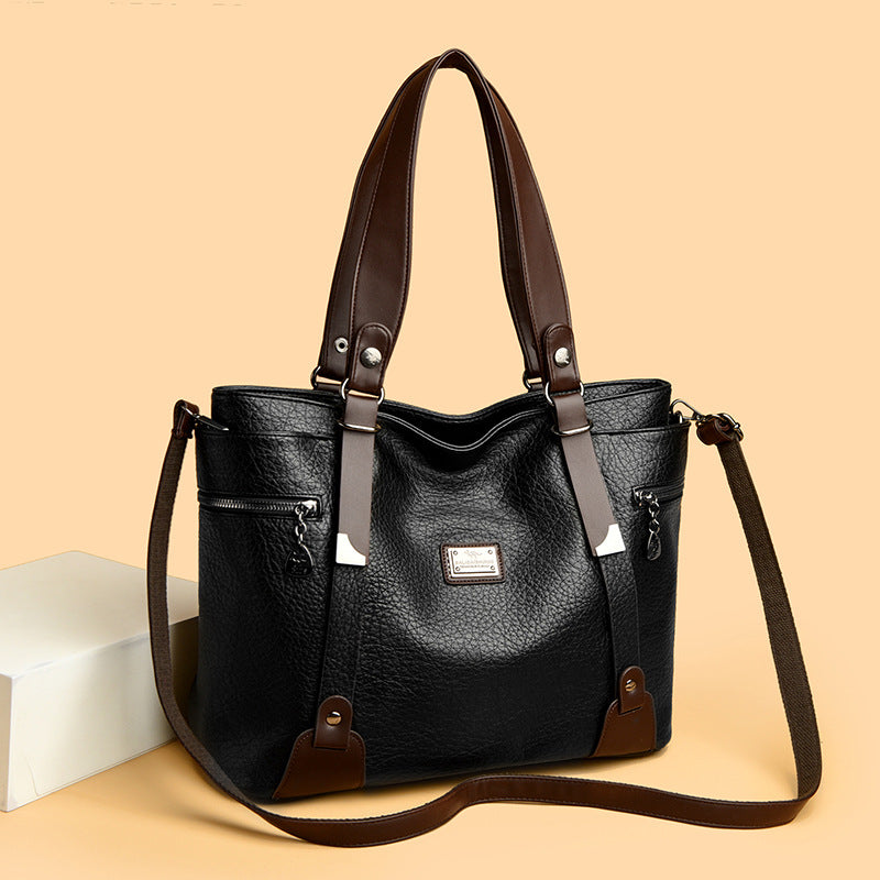 Women's Retro Simple Large Capacity Totes Portable Bags