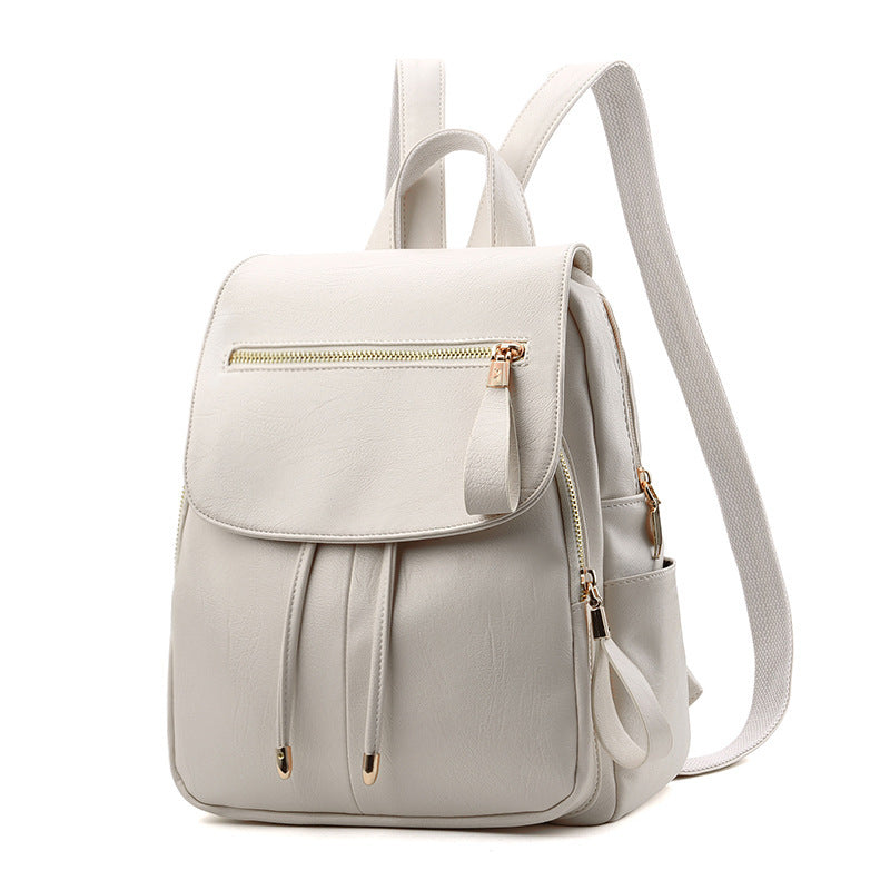 Women's Female Korean Style Soft Leather Women's Backpack