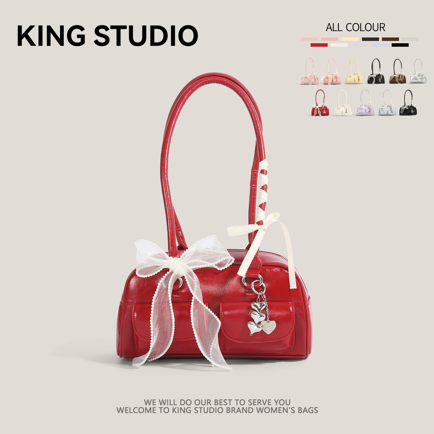 Women's Needle Xu Bowling Large Capacity Underarm Women's Shoulder Bag