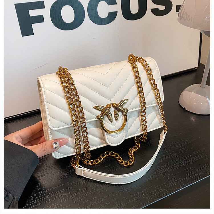 Twill Fashion Swallow Exquisite Underarm Chain Bags