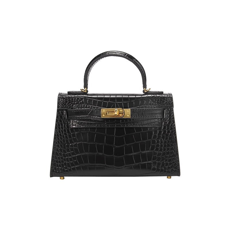 Women's Genuine Leather Second Generation Crocodile Pattern High-grade Women's Handbag