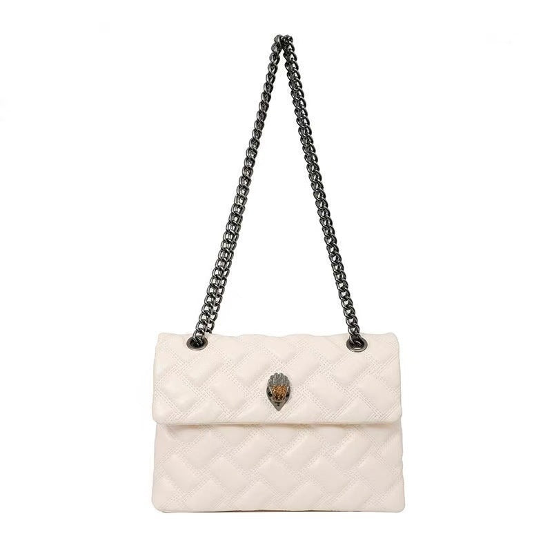 Chain Diamond Embroidery Thread Versatile Eagle Head Light Women's Shoulder Bag