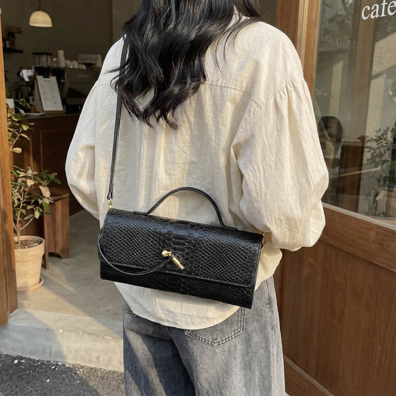 Women's Horizontal Hand Holding Dinner Cardiology Fashion Snake Women's Shoulder Bag