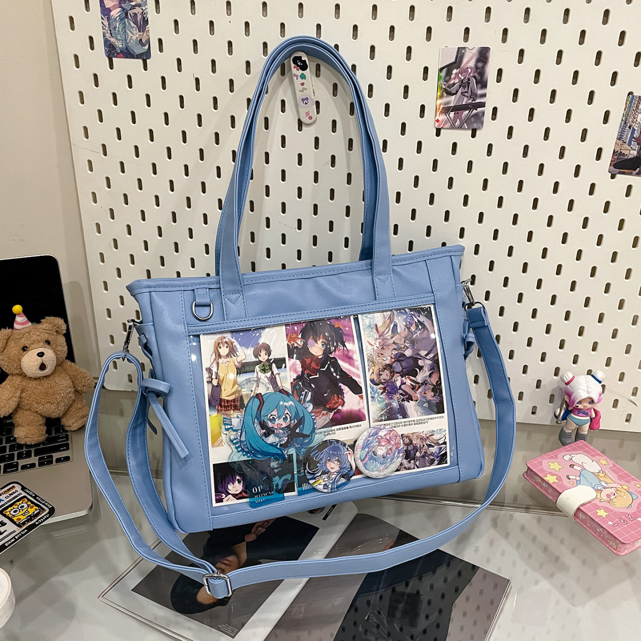Women's Cartoon Cute Large Capacity Versatile Bar Women's Shoulder Bag