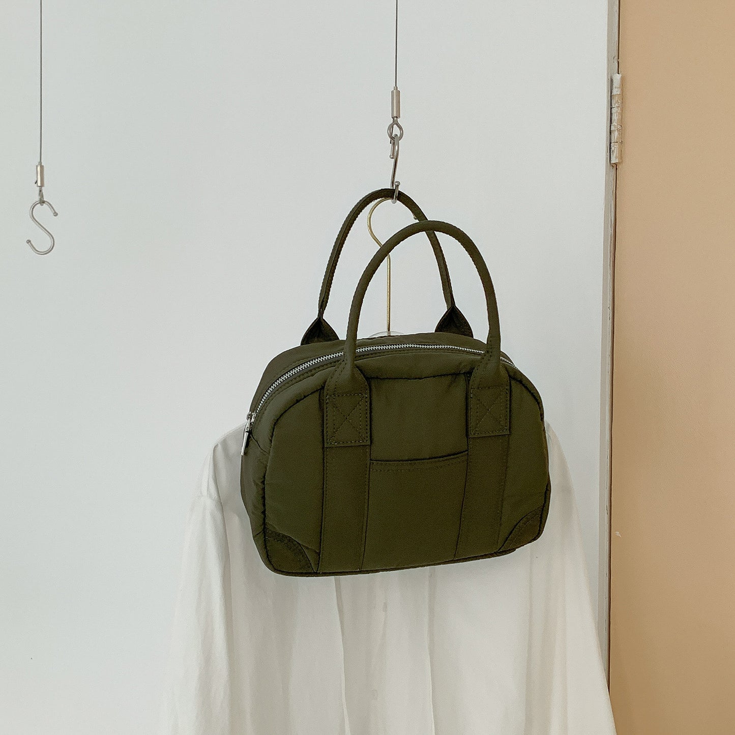 Women's Nylon Boston Fashion Commuter Bowling Lightweight Large Women's Handbag