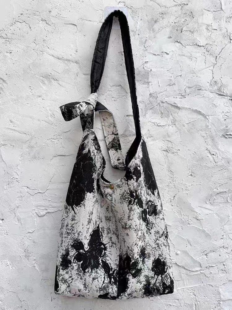 Style Canvas Large Capacity Totes Vintage Tassel Bags