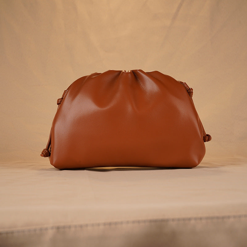 Women's Pleated Dumpling Commuter Solid Color Simple Bags