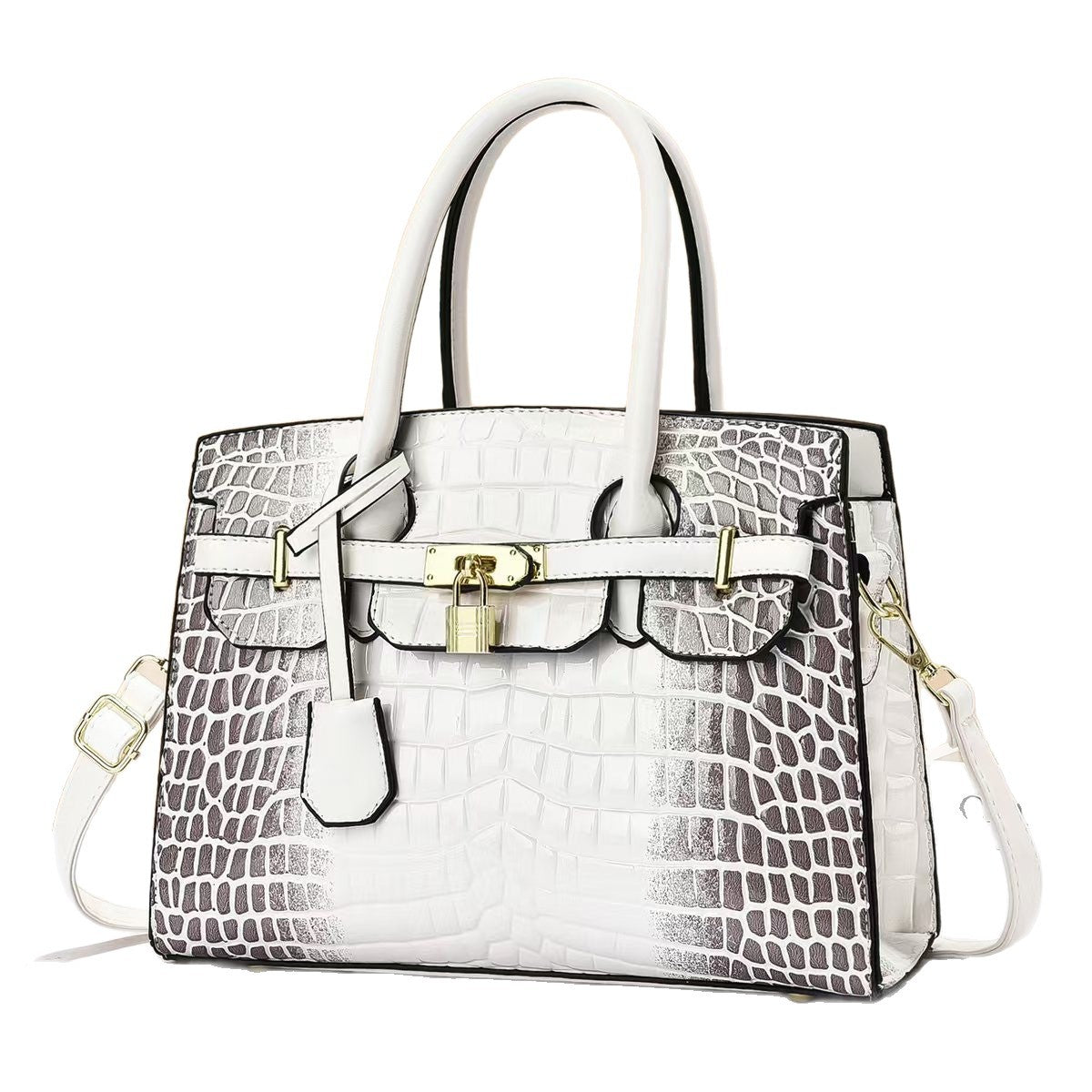 Women's Niche Western Style Crocodile Pattern Versatile Women's Shoulder Bag