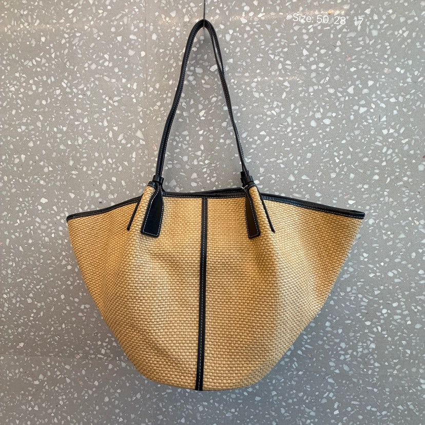 Women's Large Capacity Straw Vacation Style Woven Tote Bags