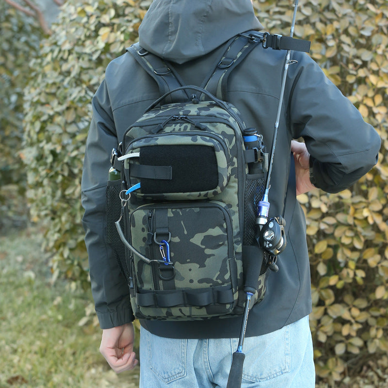 Men's Multifunctional Waterproof Lure Exercise Fishing Leisure Backpacks