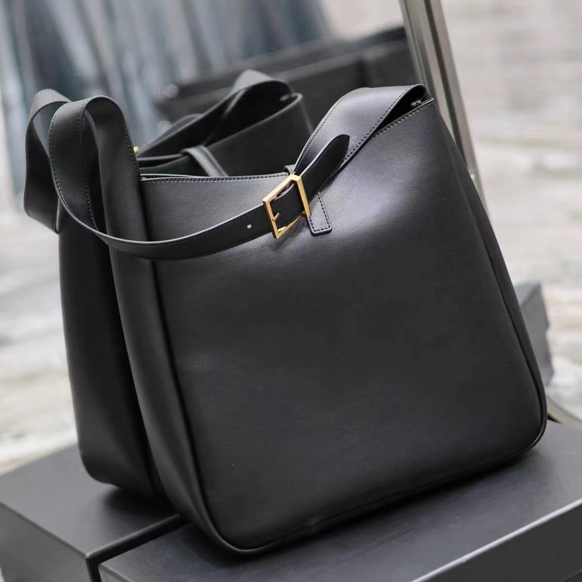 Women's Soft Surface Cowhide Leather Genuine Underarm Bag