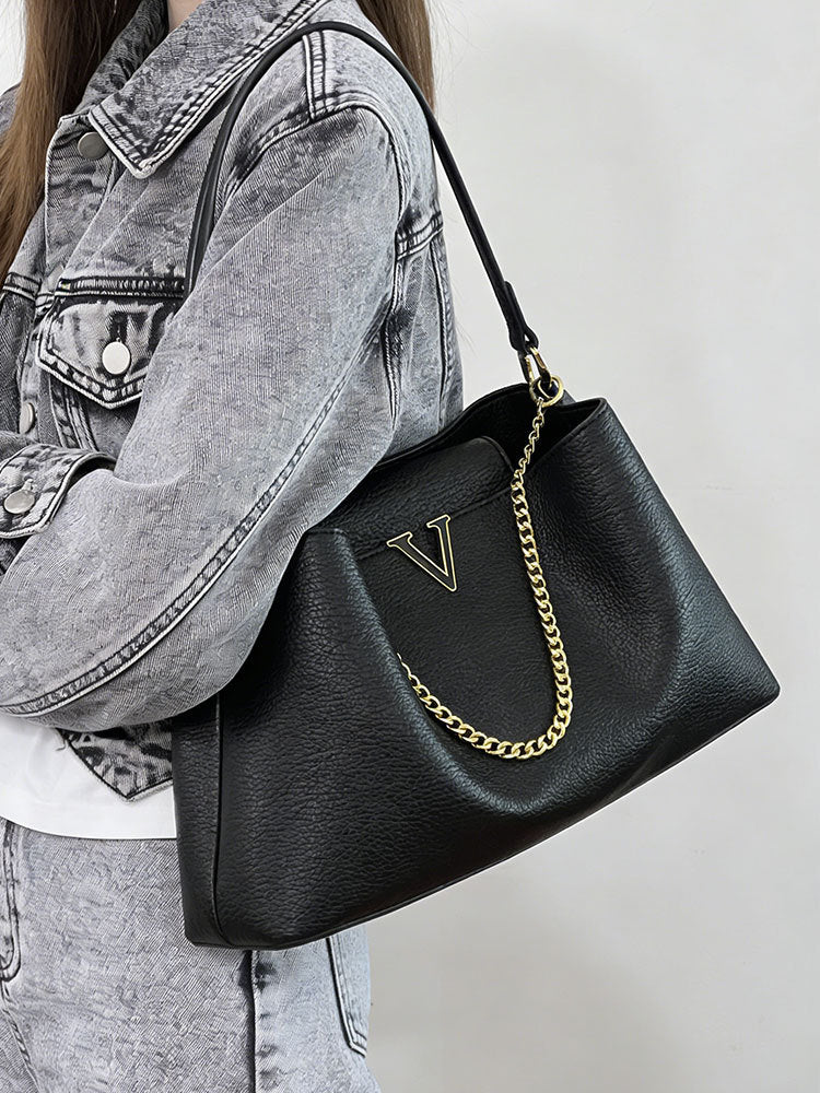Women's High-grade Large Capacity Commuter Simple Loose Tote Bag