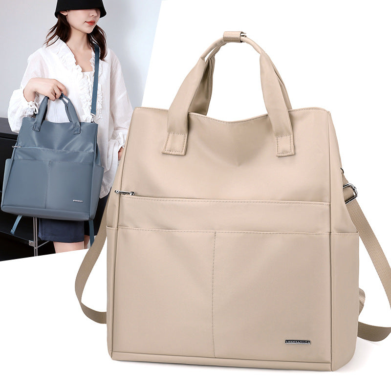 Large Capacity Nylon Canvas Class Commuter Computer Women's Backpack
