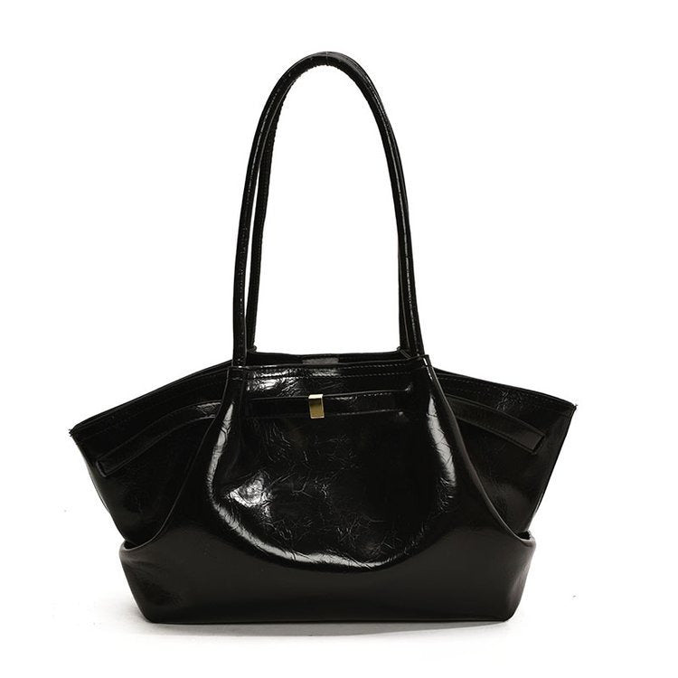 Women's Large Capacity Fashion Niche Underarm Pleated Women's Shoulder Bag