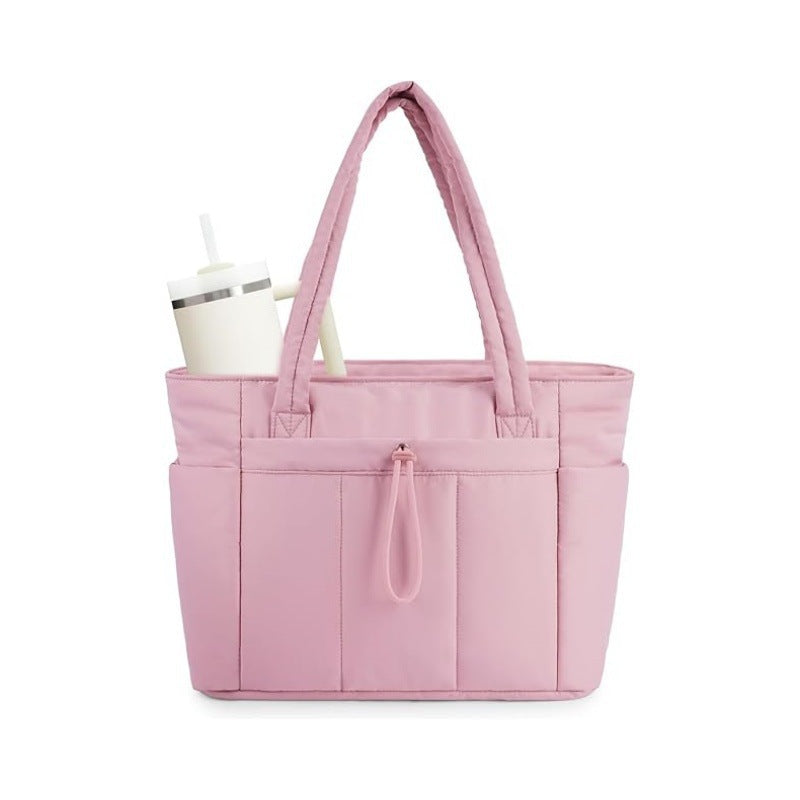 Classy Women's Quilted Large Capacity Computer Tote Bag