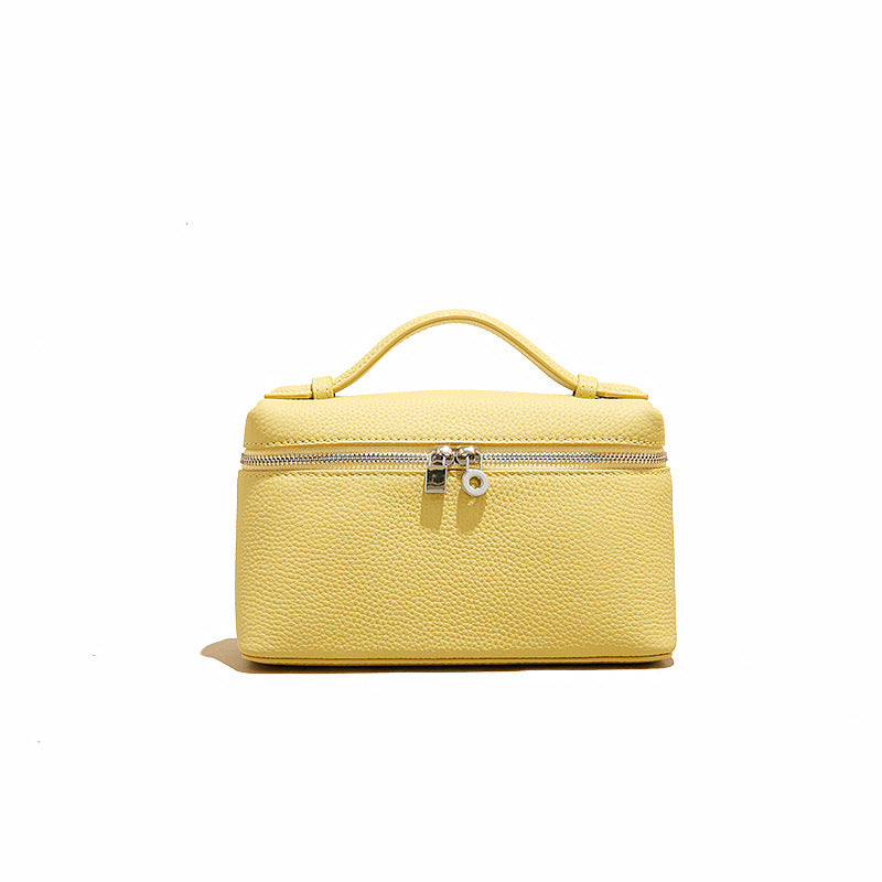 Women's First Layer Cowhide Lunch Box Genuine Leather Women's Shoulder Bag