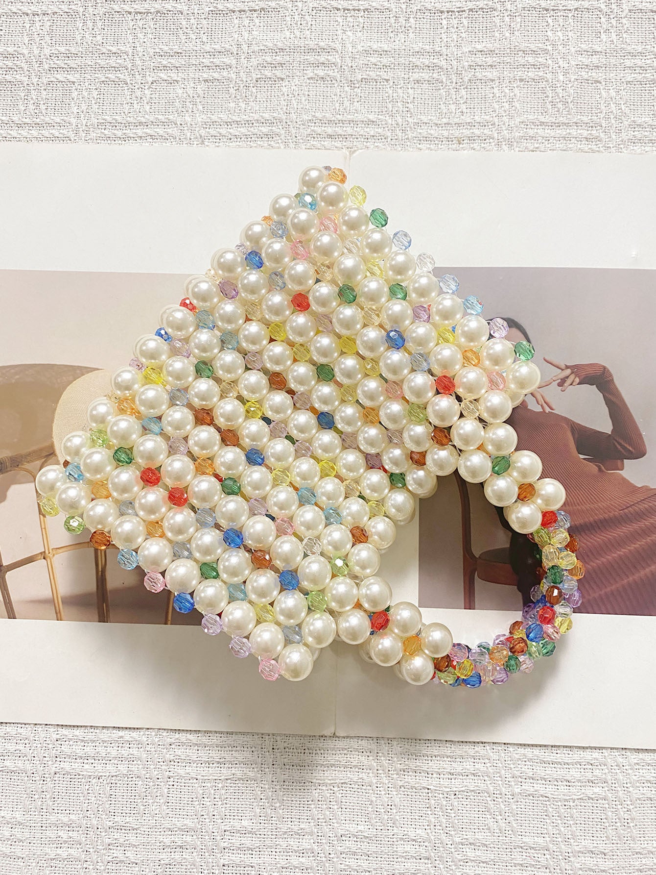 Handmade Beaded Waxberry Beads High-grade Niche Handbags