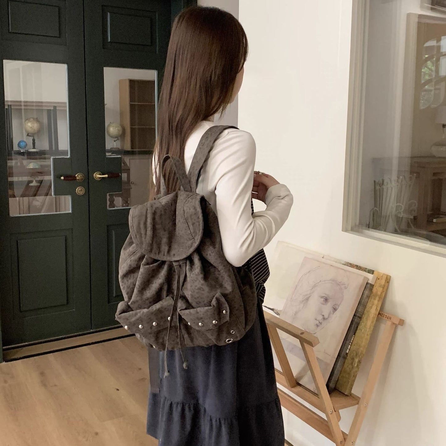 Women's Lightweight Fashion Large Capacity Leopard Print Backpacks