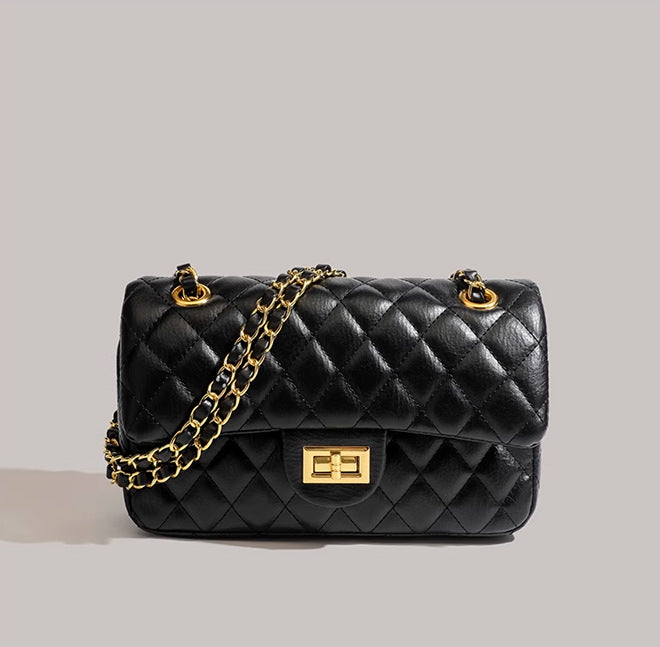 Women's Classic Style Rhombus Chain Double Cover Bags
