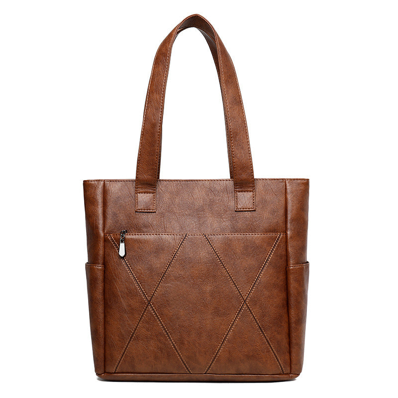 Women's Retro Trendy Large Capacity Portable Commuter Women's Shoulder Bag