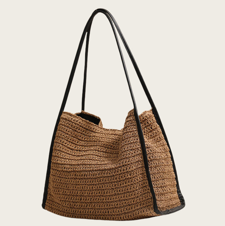 Women's Fashion Large Capacity Paper Woven Seaside Bags