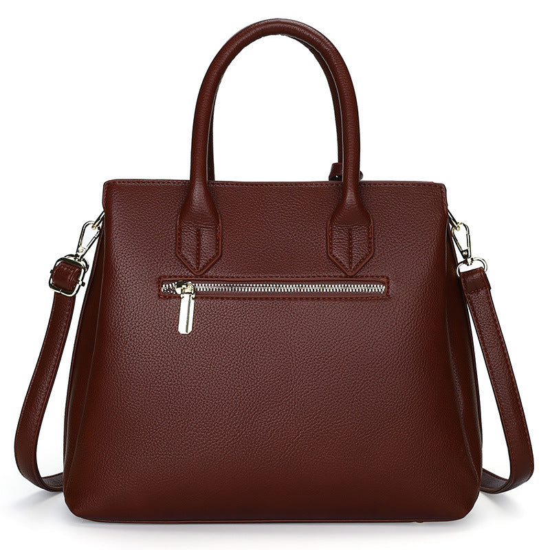 Women's Autumn Simple Large Capacity Textured Commuter Western Bags