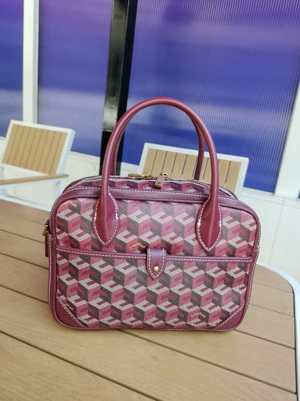 Fashion Women's Printed Advanced Texture Portable Shoulder Bags