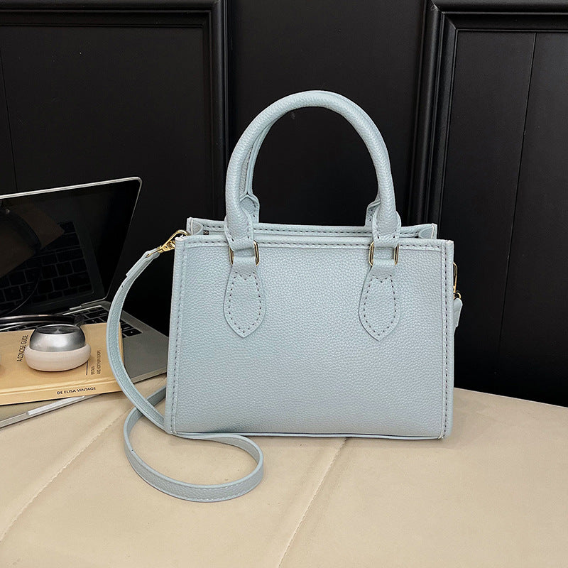 Women's Material Cloth National Style Homemade Contrast Color Tote Bag
