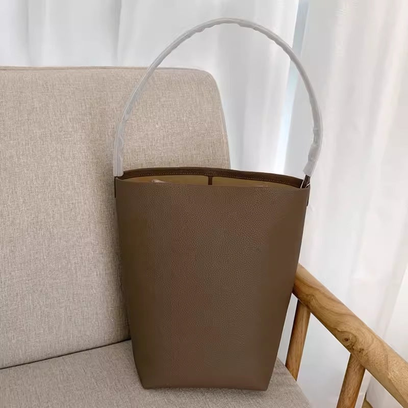 Style Simple Portable Underarm Leather Large Capacity High Sense Shoulder Bags