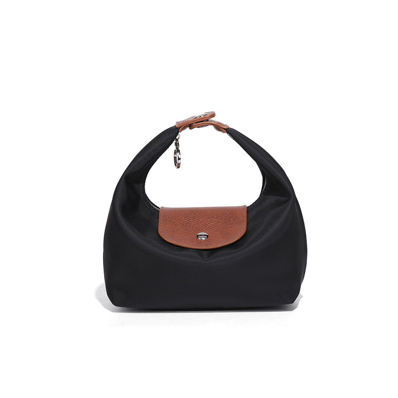 French Style Nylon Hand Carrying Lunch Box Waterproof Scratch Resistant Women's Handbag