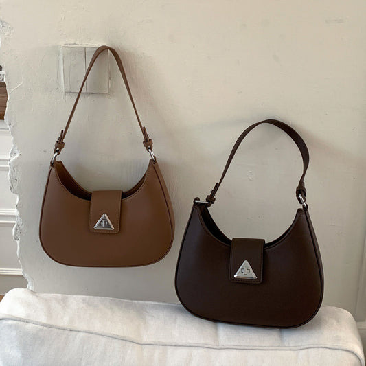 Women's French Minority High-grade Moon Crescent Simple Bags