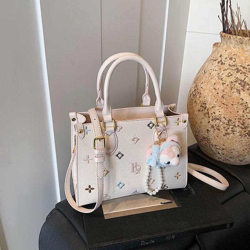 Popular Super Embroidered Good-looking Contrast Color Cute Small Square Bags