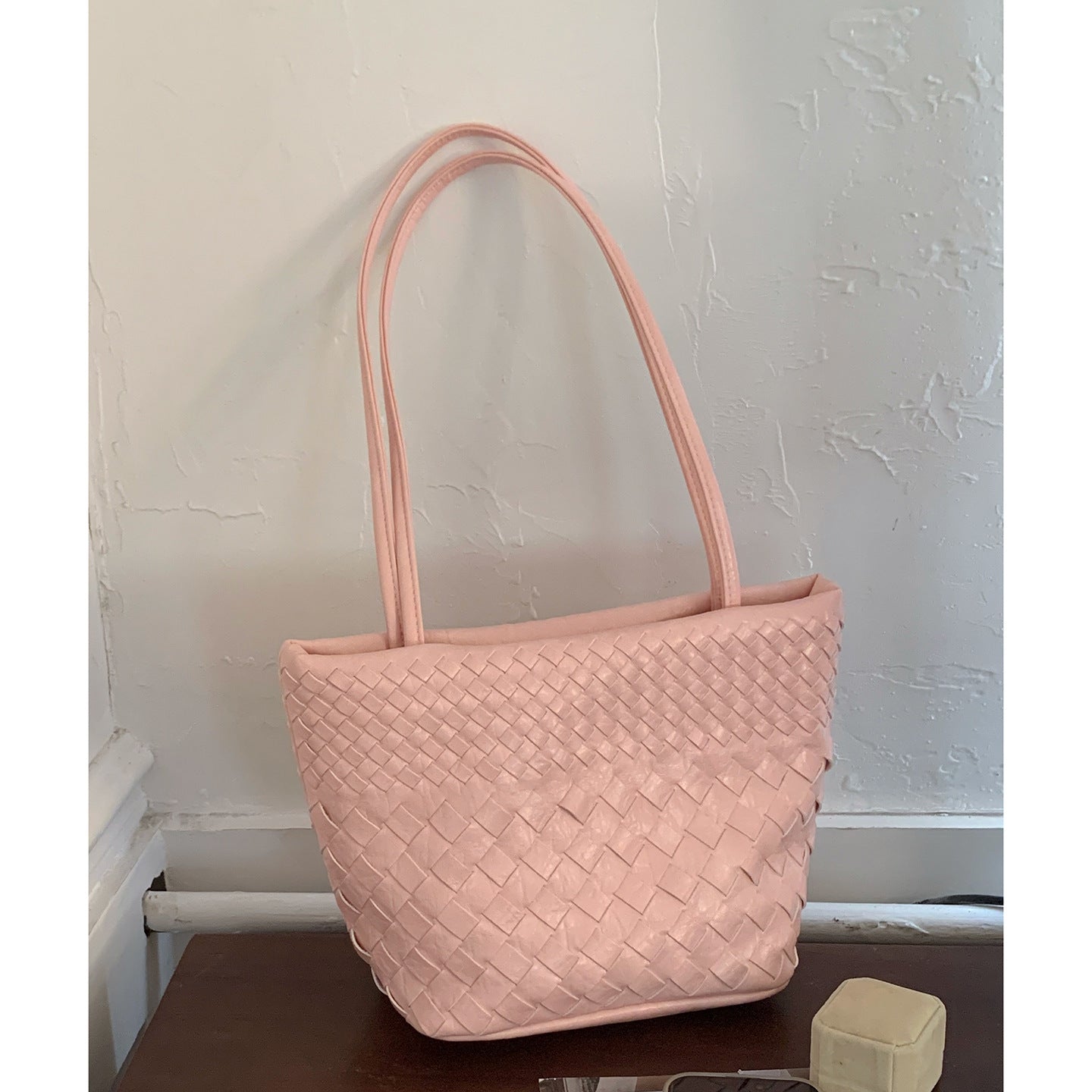Stylish Women's Niche Texture Simple Woven Underarm Bag