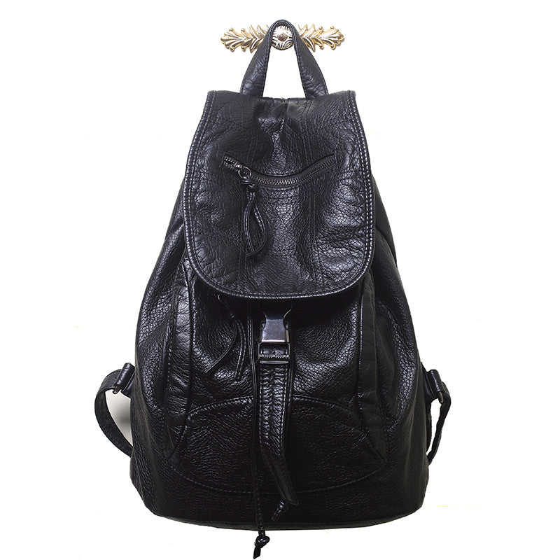 Women's Fashion Korean Style Washed Sheep Pattern Women's Backpack
