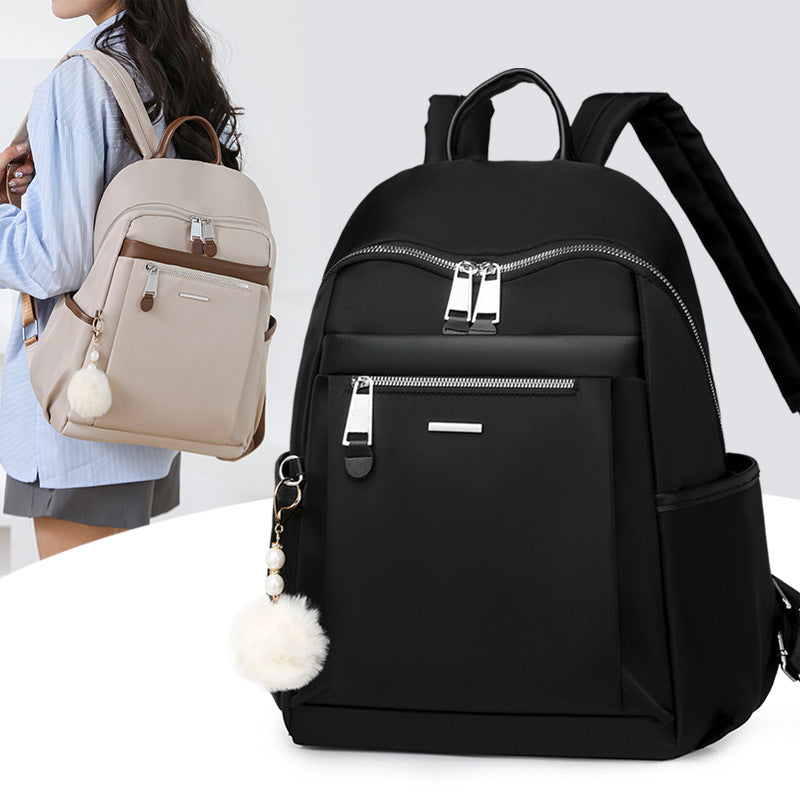 Women's Korean Fashionable Simple Nylon Canvas Women's Backpack