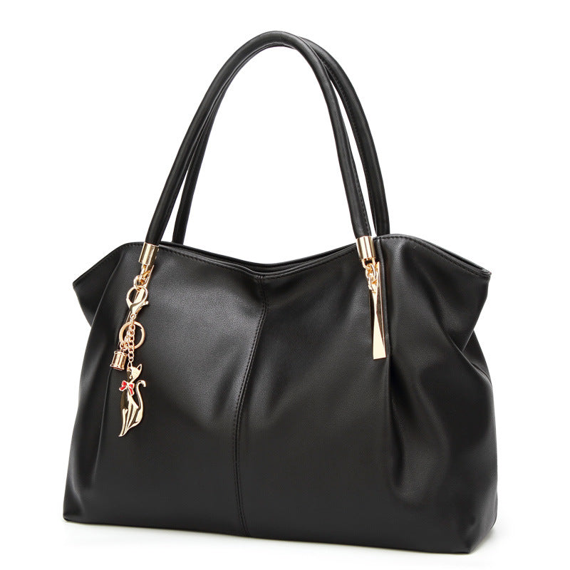 Women's Large Capacity Mummy Simple Elegant Fine Grain Multifunctional Tote Bag
