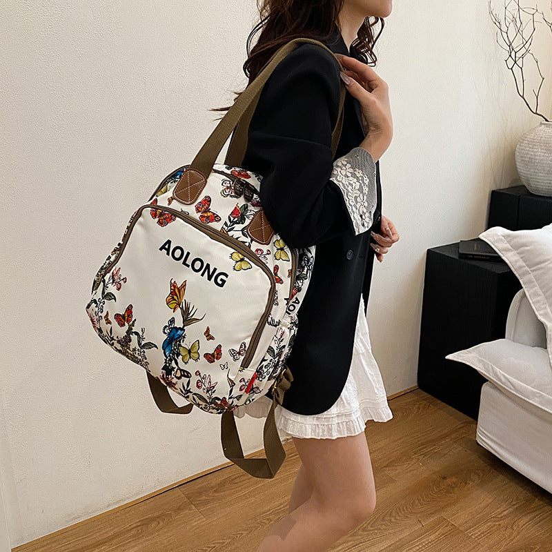 Slouchy Comfortable Elegant Women's Pansy Lightweight Leisure Backpack