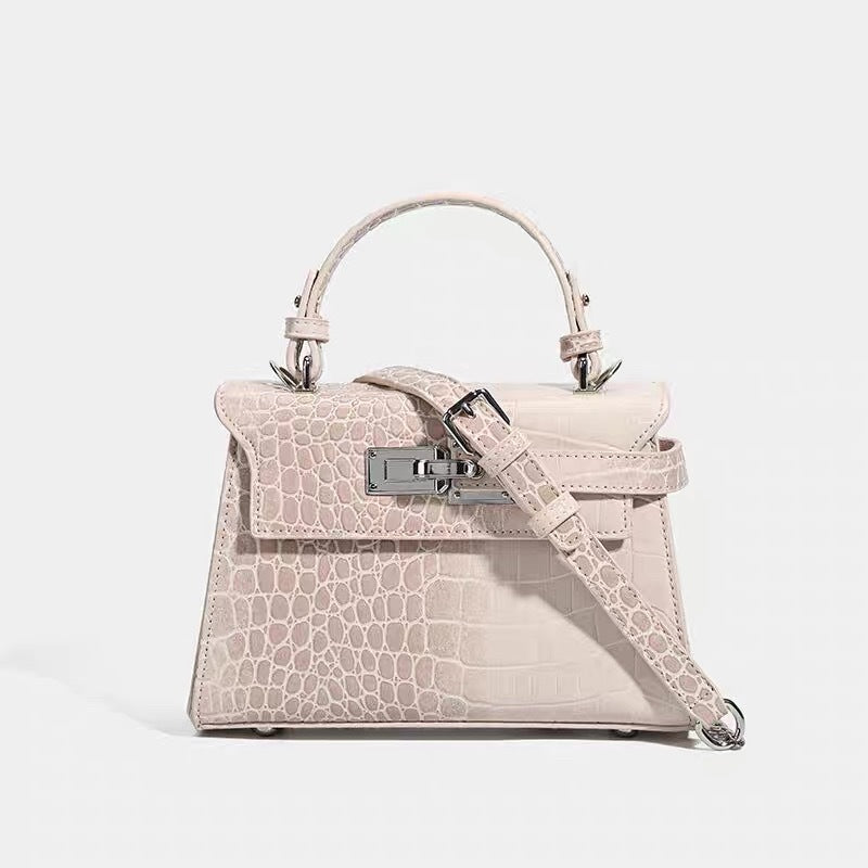 High Sense Niche Crocodile Pattern Kelly Bags