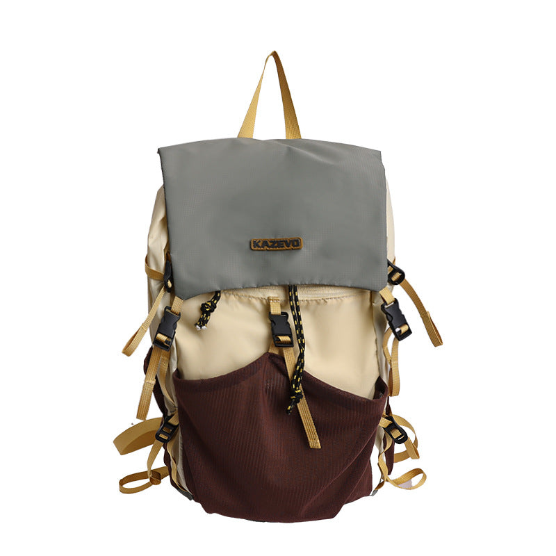 Burden Reduction Hiking Couple Large Capacity Contrast Leisure Backpack