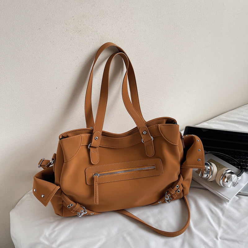 Women's Locomotive Style Suede Summer Fashion Retro Women's Messenger Bag