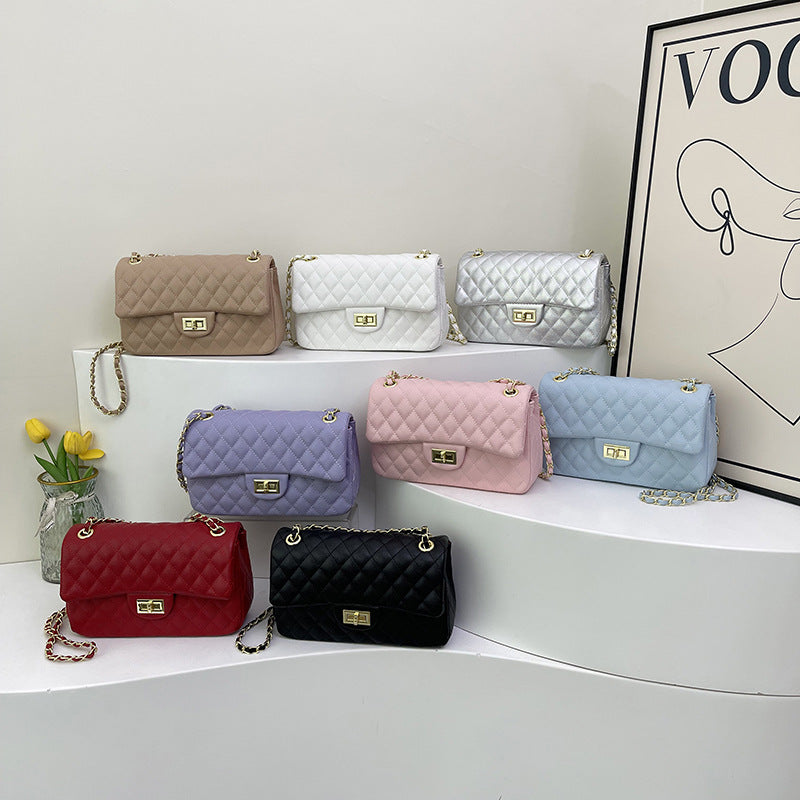 Women's Trendy Fashion Niche Textured Western Style Small Square Bags