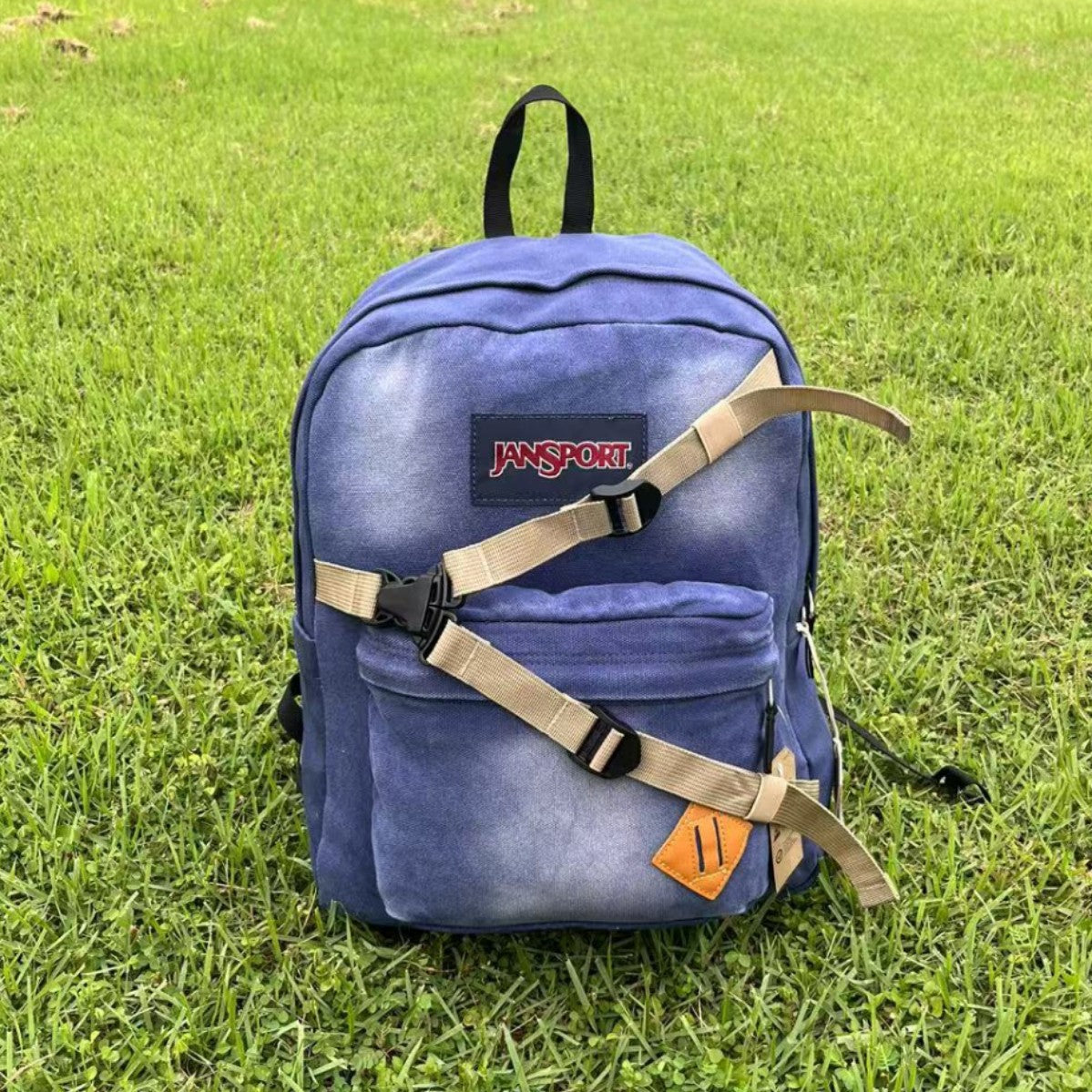 Super Denim Fashion College Style Unisex Backpacks