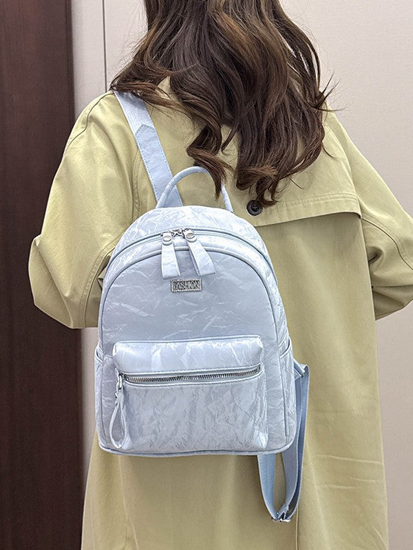 National Style Imitation Fabric Female Trend Leisure Backpacks