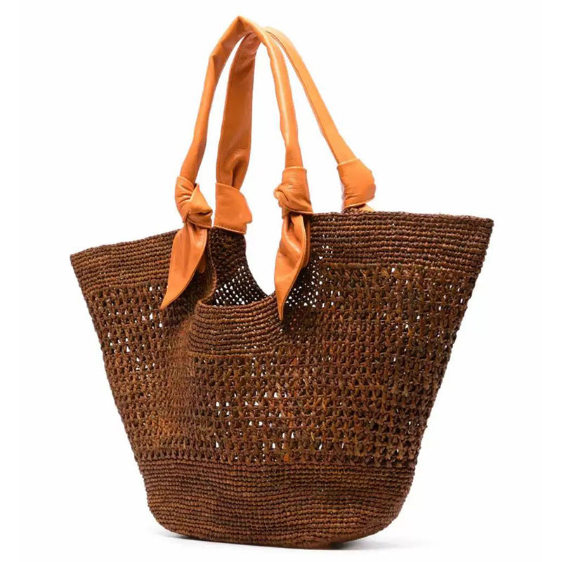 Women's Woven Portable Large Capacity Straw Tote Bag