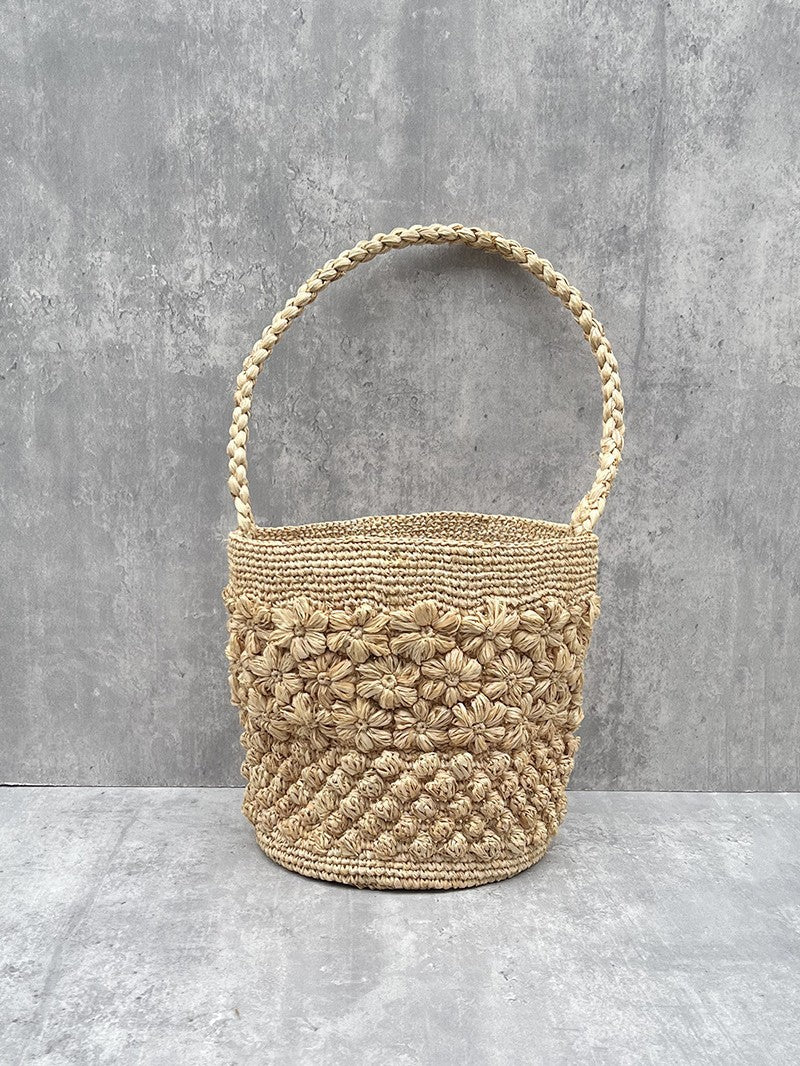 Women's Raffia Hand-woven Portable Western Style Holiday Shoulder Bags