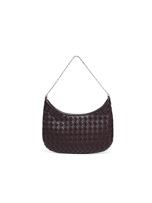 Women's High-grade Underarm Texture Trendy Solid Color Woven Bags